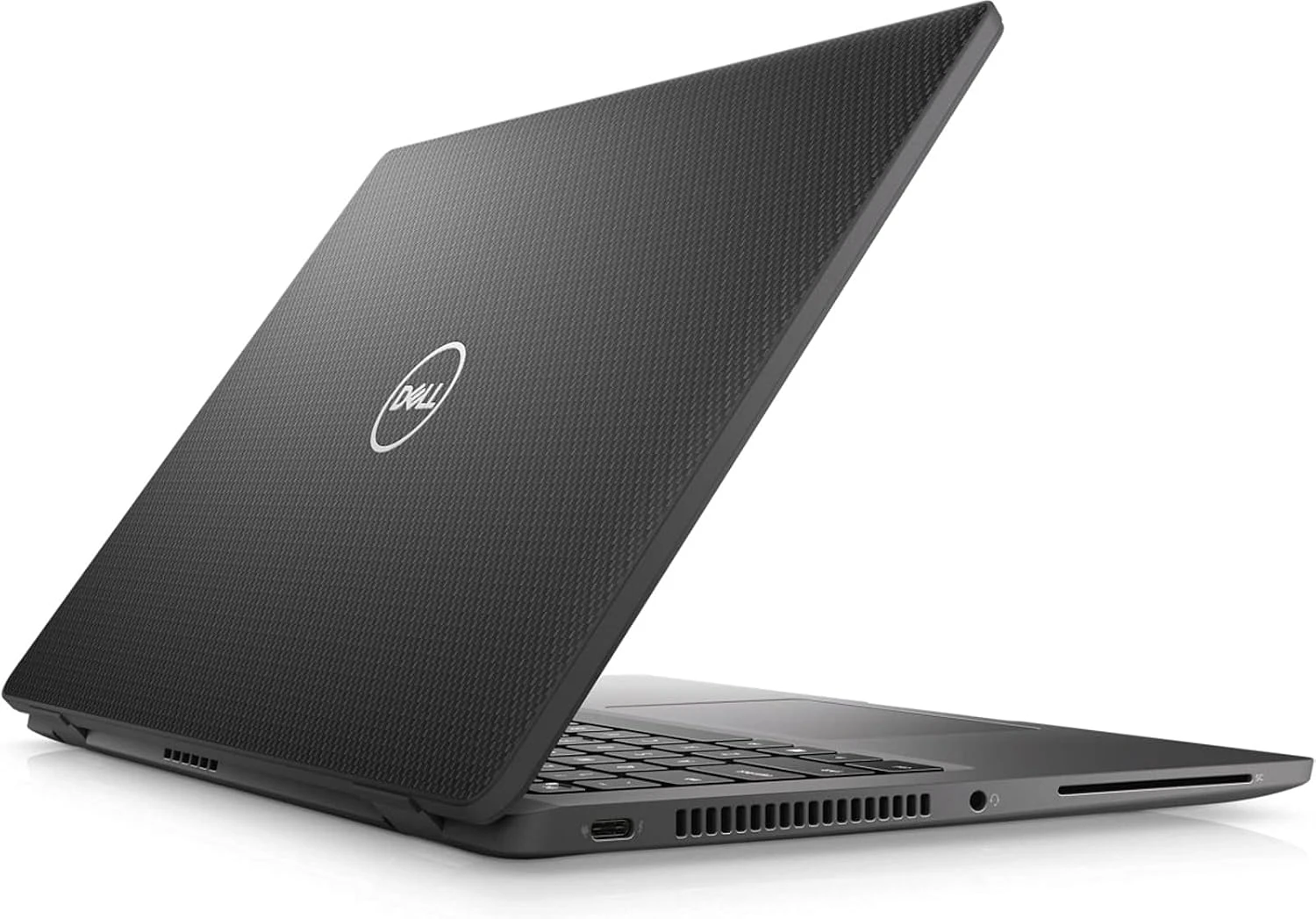 Dell Latitude 7420 laptop, rear view with Dell logo
