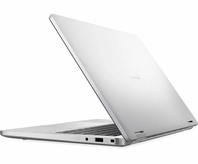 Dell Pro 14 Plus PB14250 laptop in silver, rear view