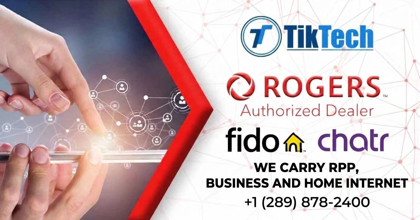 TikTech — Rogers Authorized Dealer, also carrying Fido and Chatr Mobile. Call +1 (289) 878-2400